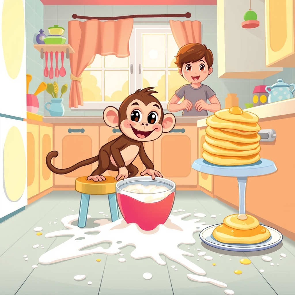 הקוף והפנקייקים