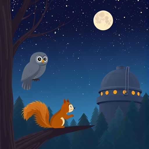 Estrellas entre las ramas