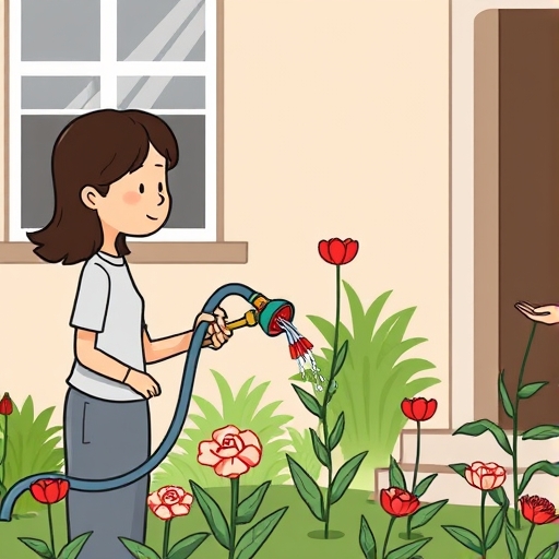 Pétalos marchitos en el jardín común