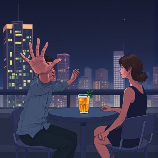 Silent Table at the Rooftop Bar