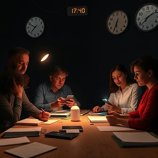17:45, la sala de reuniones sin energía