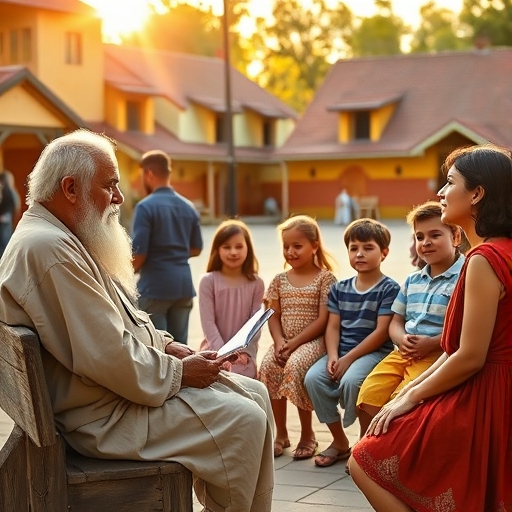 La voz ancestral en la plaza del pueblo