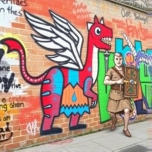 Echoes of Myth in Urban Graffiti