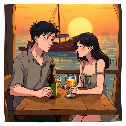 Despedida en la taberna del puerto gaditano