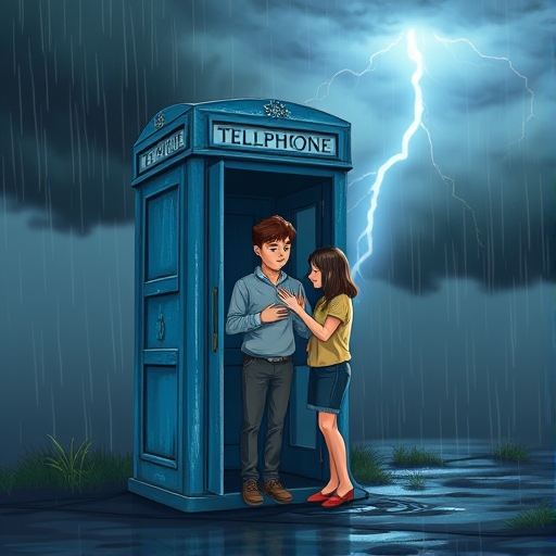 Tormenta en la cabina telefónica