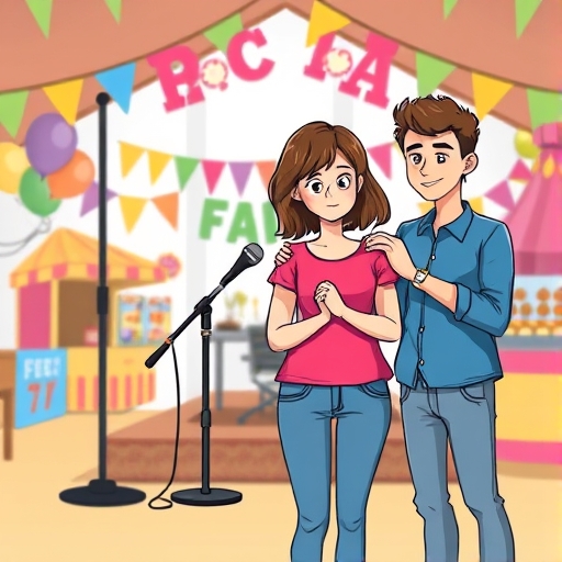 Un mensaje inesperado en la feria local