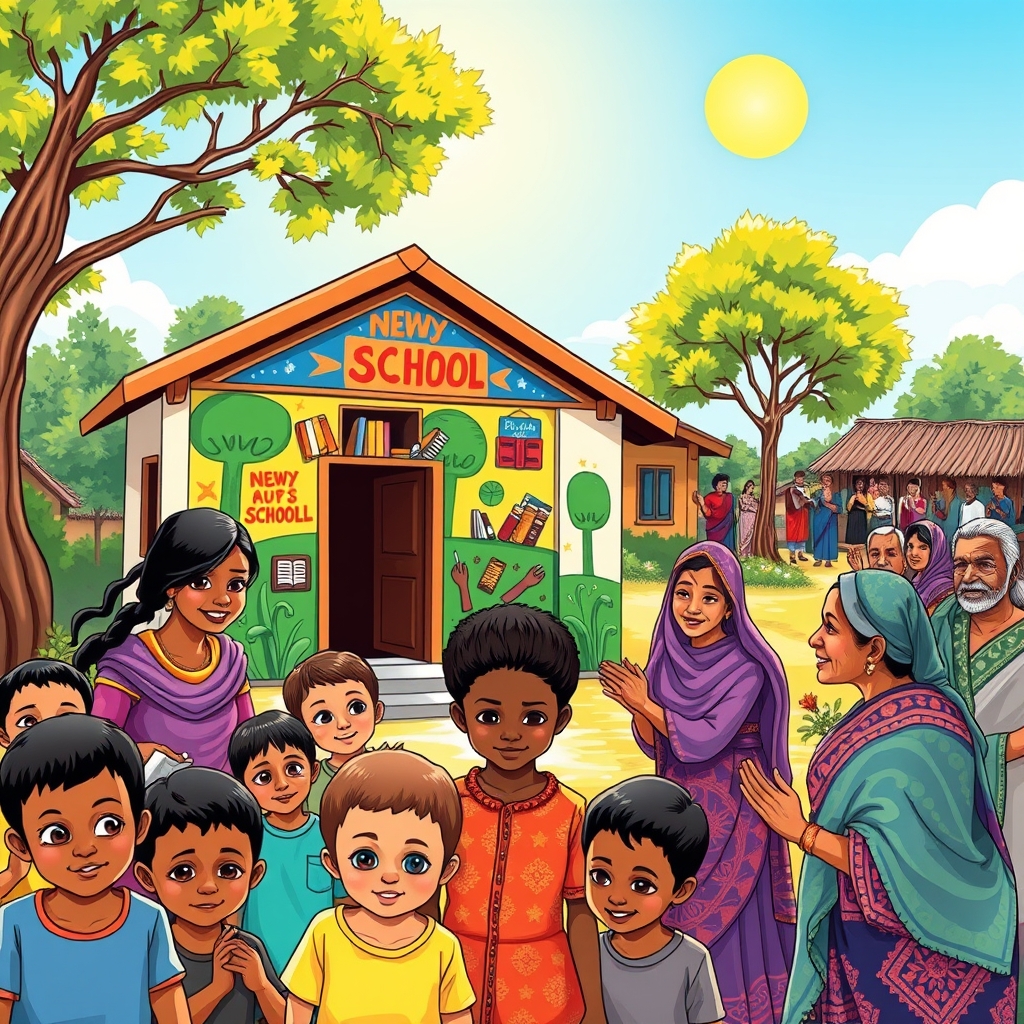 गाँव का विद्या मंदिर 