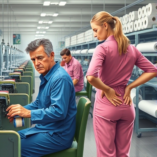 La cadena rota en la fábrica de textiles