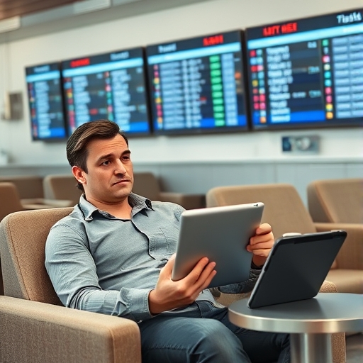 Airport Lounge Wait and Screens