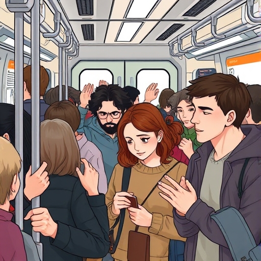 Silent Signals on Rush Hour Train