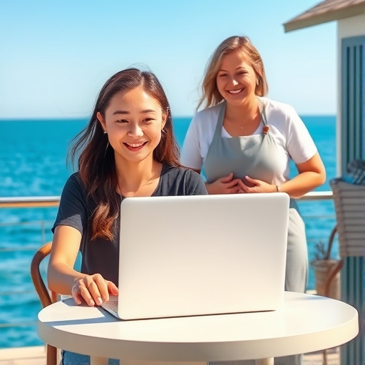 Wi-Fi Waves in the Coastal Town