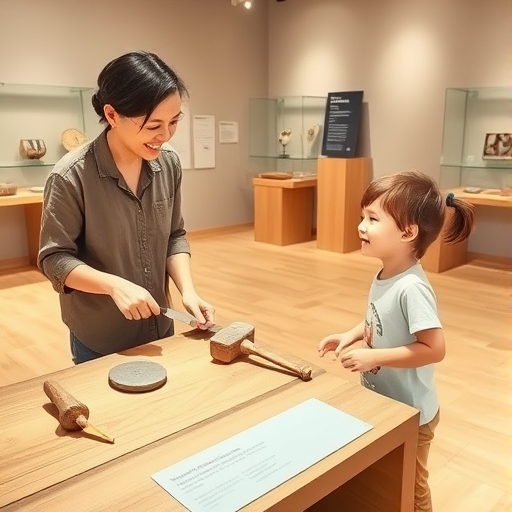 Museum Guide Explains Ancient Tools