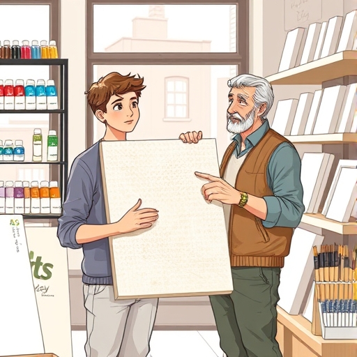 Canvas Choices in a City Studio