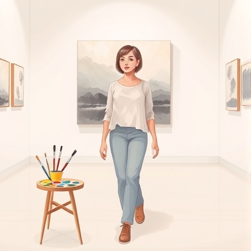 Brushstrokes Behind the Gallery Doors