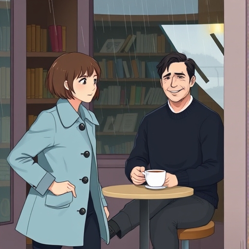 Rainy Day Bookstore Encounter