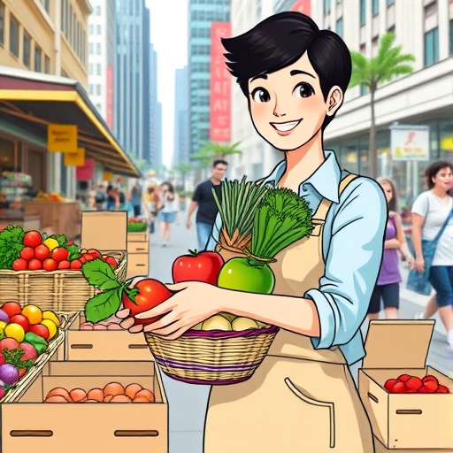 Street Vendor's Stride to Success