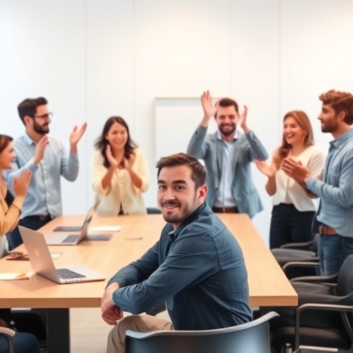 Silent Cheers in the Office