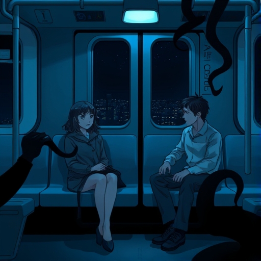 Sombras en el metro de medianoche