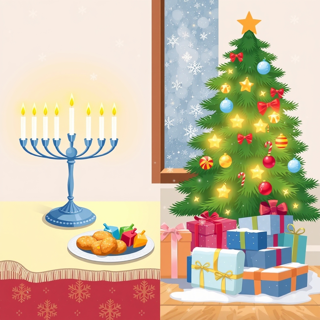 חגי החורף: חנוכה מול כריסמס