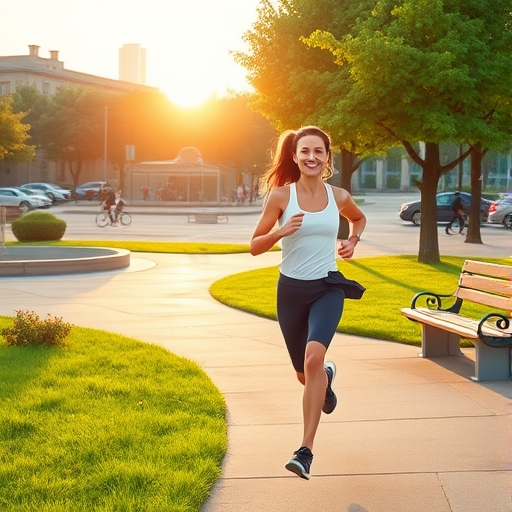 Morning Jog in the Cityscape