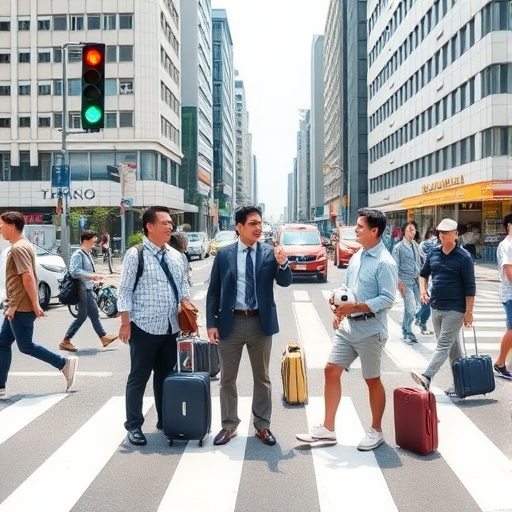 Crosswalk Courage in Tokyo