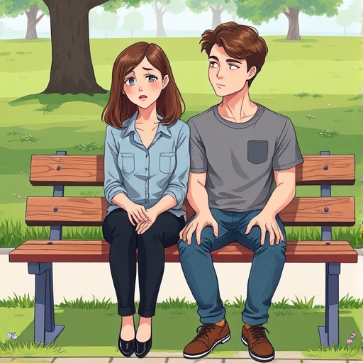 Silent Phone at the Park Bench