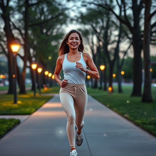 Glow Jog in the City Park