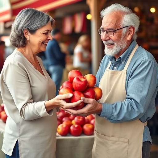 El dinero compartido en el mercado ambulante