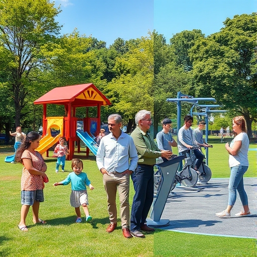 Park Renovation: Traditional Playground vs. Modern Fitness Zone