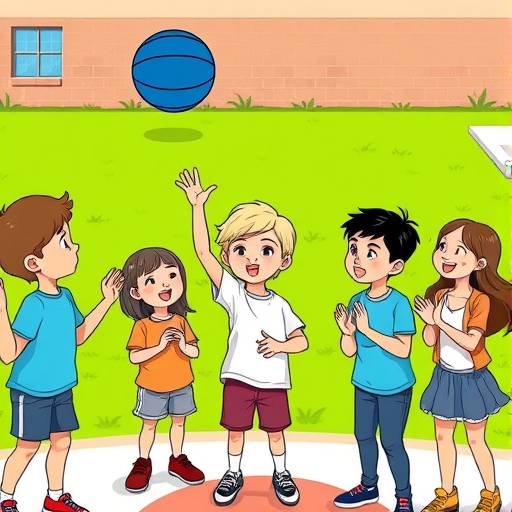 Schoolyard Basketball Pass