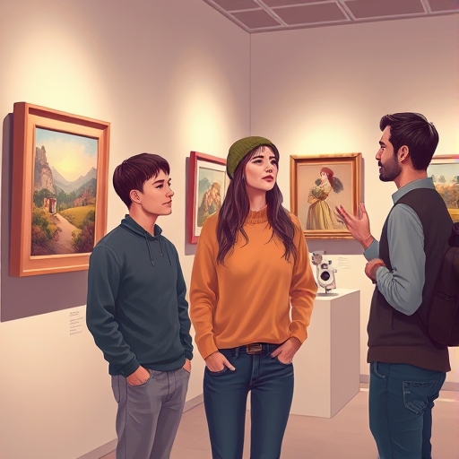 The Debate Over Silence in a Bustling Gallery