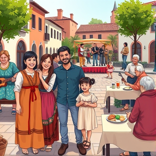 Recuerdos de una sencilla fiesta en el pueblo