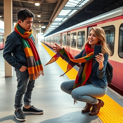 La bufanda perdida en el andén