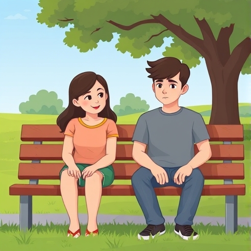 Luz entre sombras en el parque