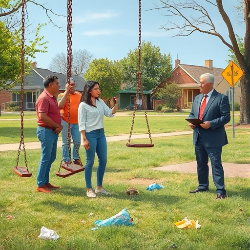 El parque sin juegos para niños