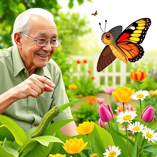 La mariposa del patio trasero