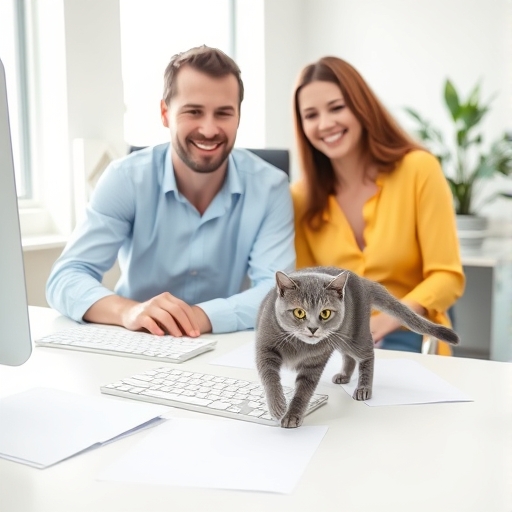 Gato en horario laboral