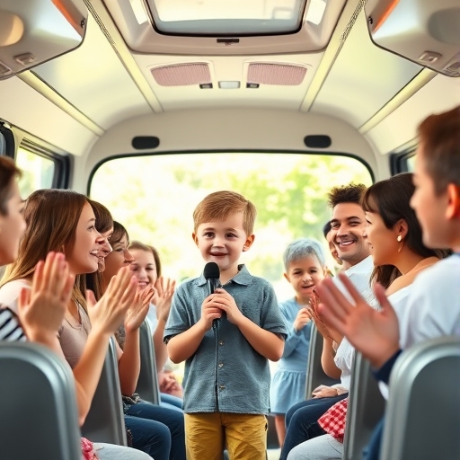La competencia de voces en el autobús