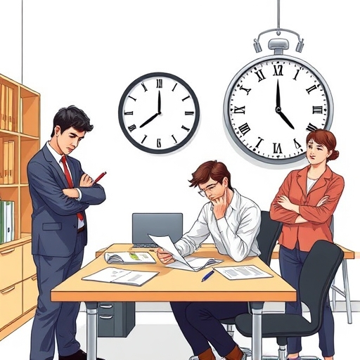 El reloj detenido en la sala de redacción