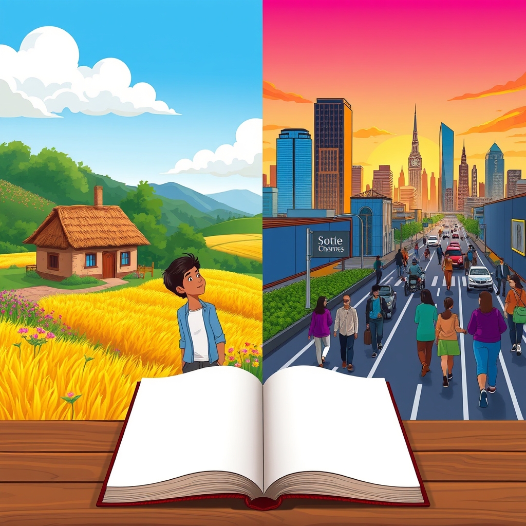 गाँव से शहर: एक परिवर्तन की कहानी