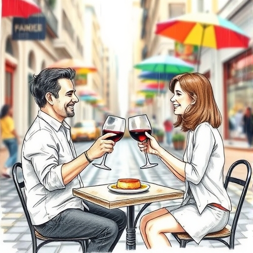 Brindis bajo la lluvia en Buenos Aires