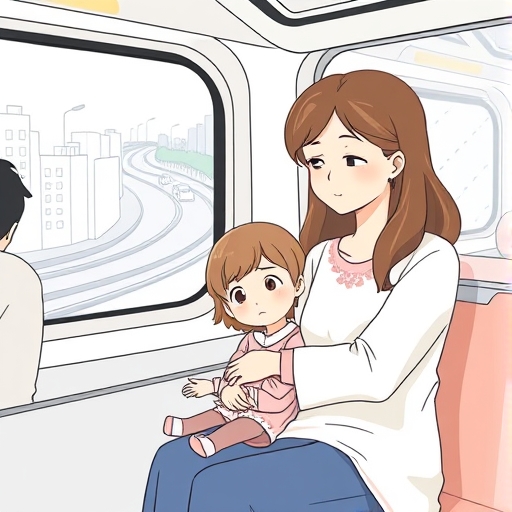 La despedida en el vagón del metro