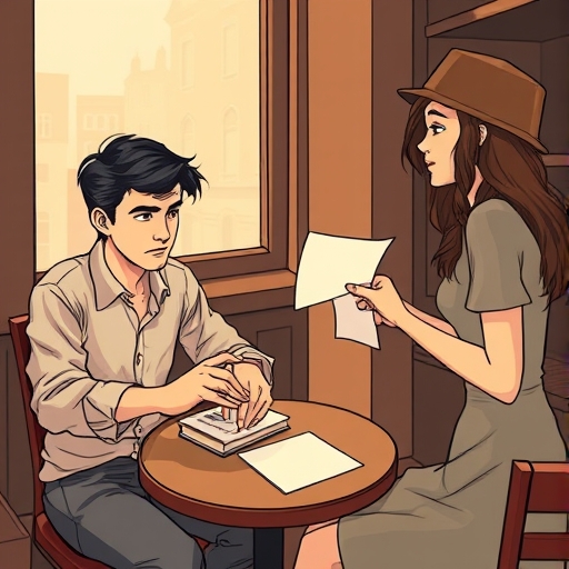 La carta perdida en el café parisino