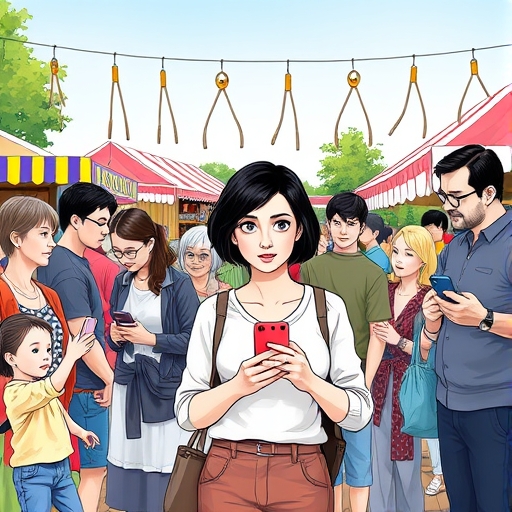 El teléfono perdido en la feria del pueblo