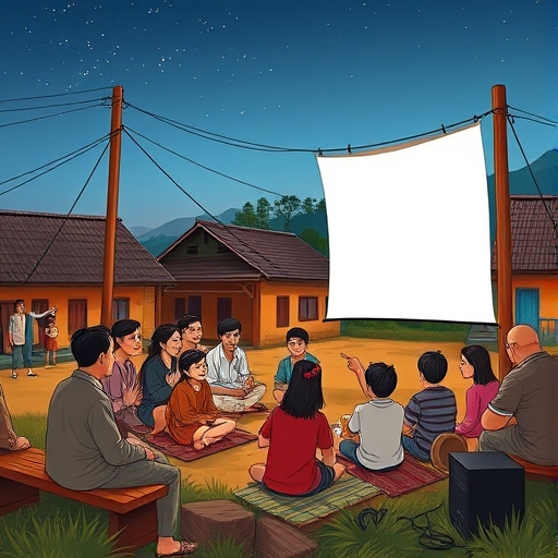 Un cine bajo las estrellas revisado por los vecinos