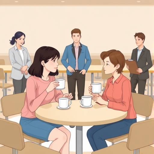 La pausa en la cafetería del barrio