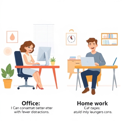 La oficina vs. trabajo desde casa