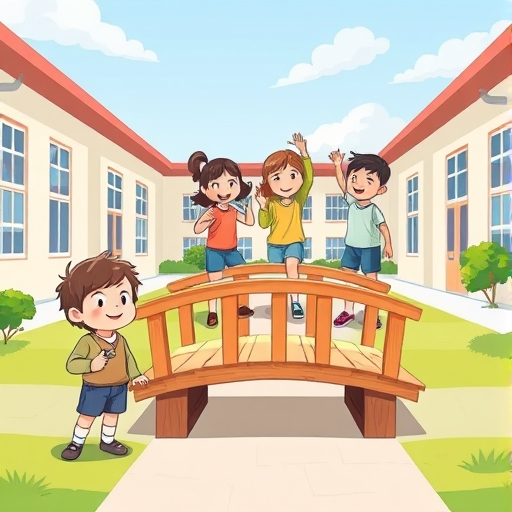 Construyendo un puente de amistad en la escuela