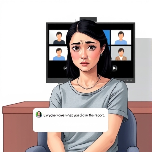 El susurro en la conferencia virtual