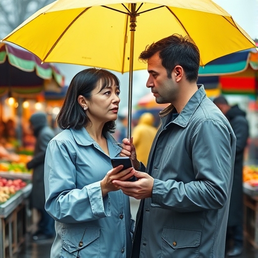 Secretos bajo la lluvia en el mercado matutino